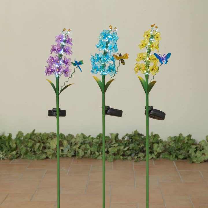 Discount 32"H Solar Lighted Metal & Acr for wholesale by The Gerson Companies