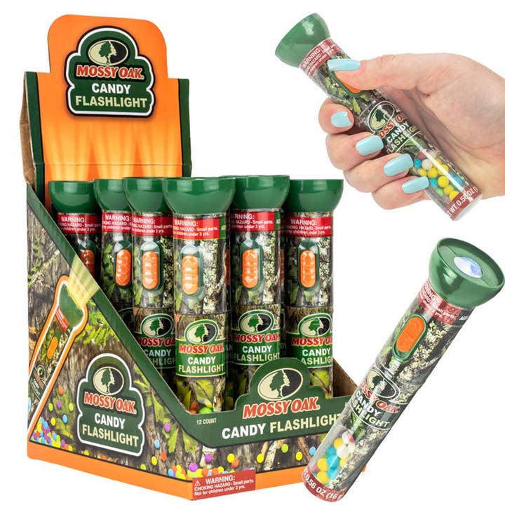 iSweet.ca - Wholesale Hard Candy - (S1-07) KoKo-Mossy Oak Candy Flashlight 0.56 oz x12 units0