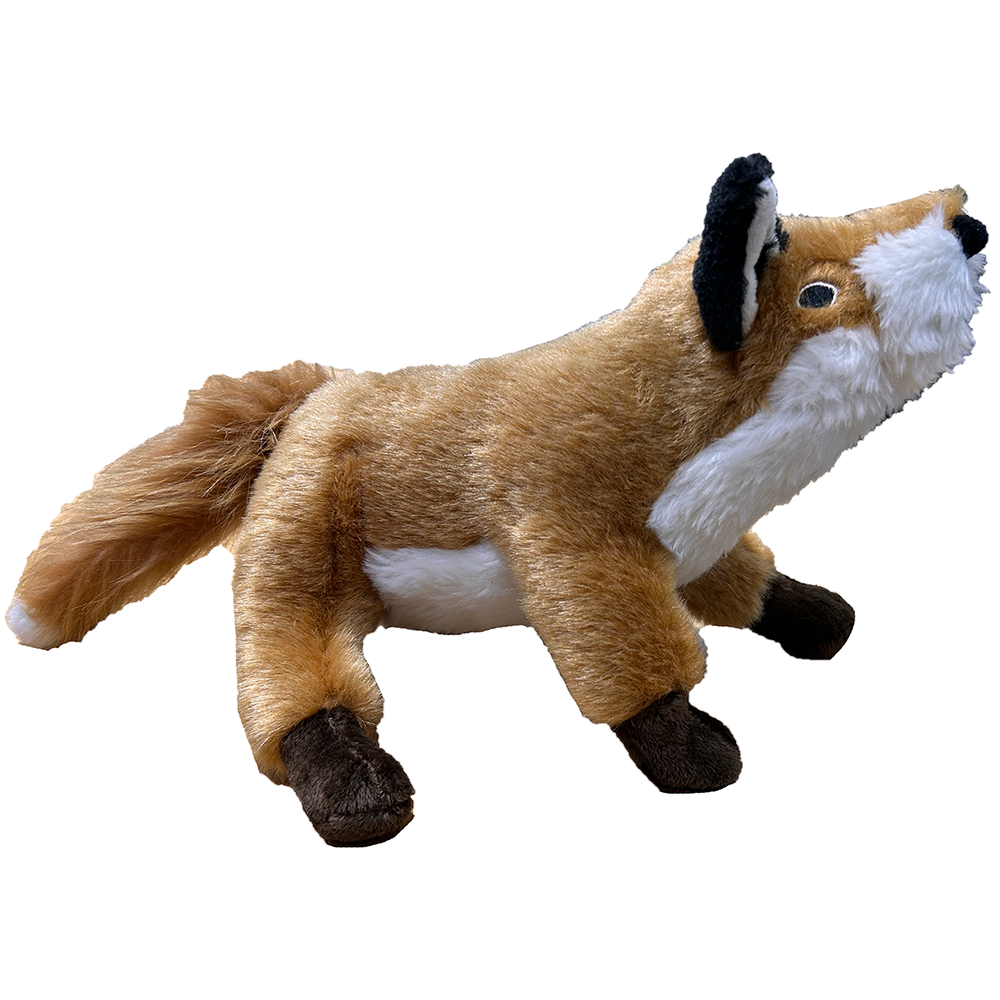 Texas Toy Distribution - Wholesale Pet Plush Toy - Dog - Realistic Fox Plush Dog Toy with Squeaker1
