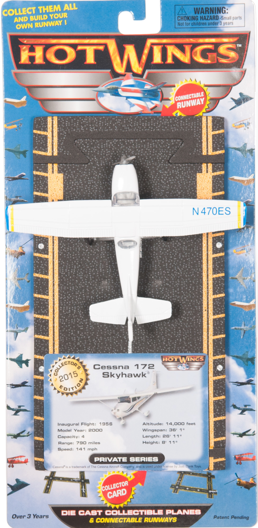 Just Think Toys - Wholesale Toy Plane - Kids - Cessna 172 (Blue & White)1