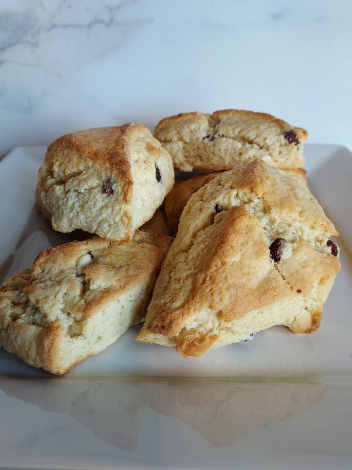 Raspberry White Chocolate Scone Mix for wholesale by Dr. Pete's Foods