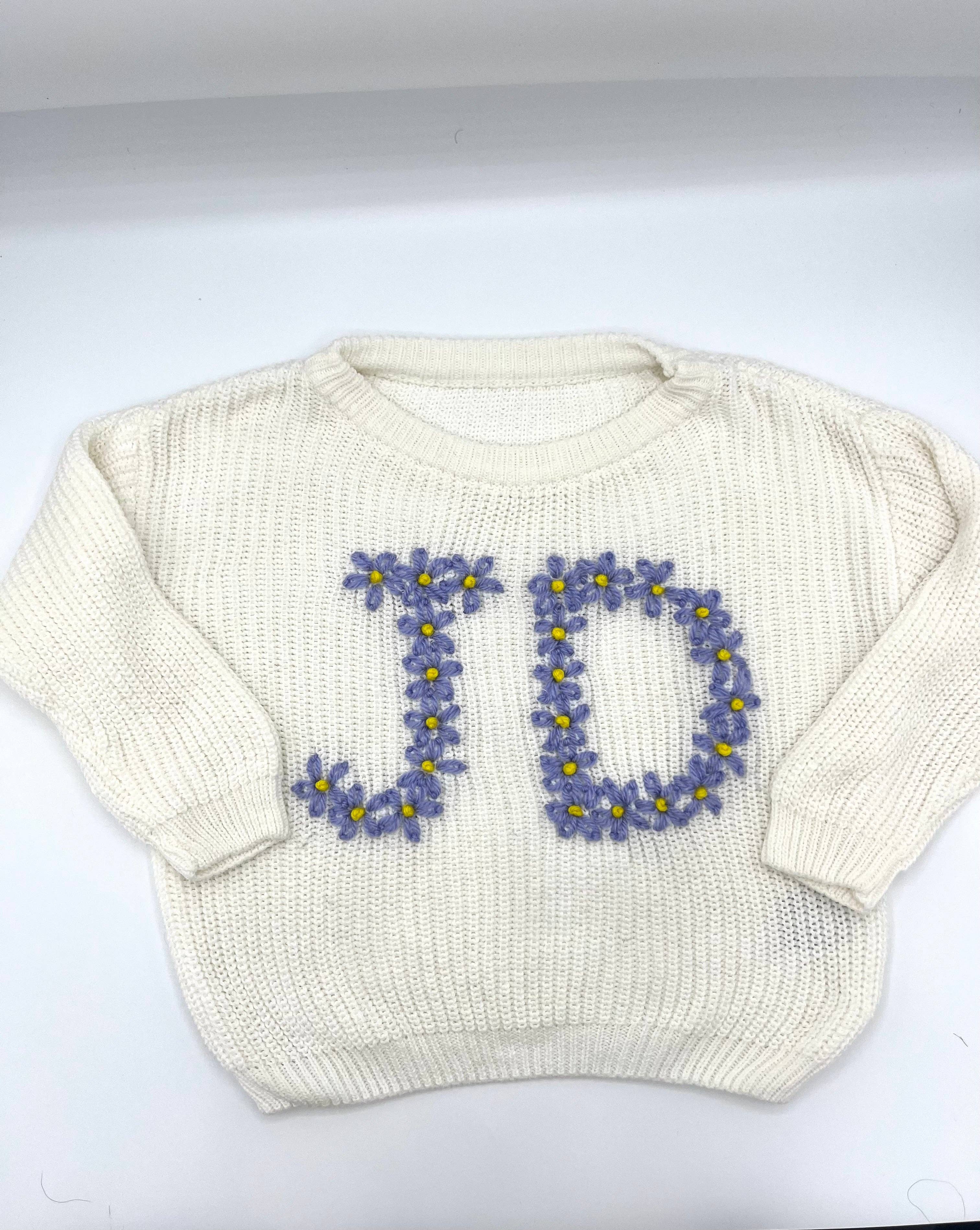 Pretty Little Stitch - Venta al por mayor Jersey de punto - Niños - Suéteres de punto con diseño de iniciales2