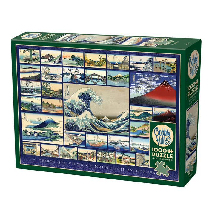 Outset Games and Cobble Hill Puzzles - Wholesale Puzzle - Adult - Hokusai 1000pc puzzle