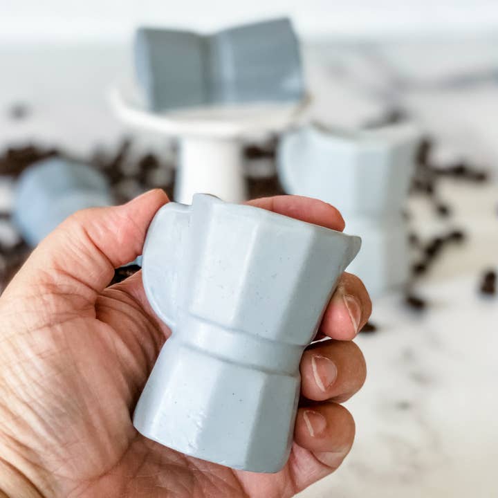 Cafetera coffee soap (espresso) for wholesale by Albisa Candles