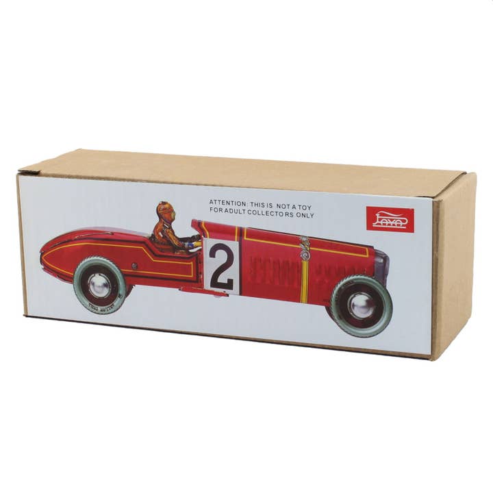 Tribal Trade GmbH - Wholesale Classic Toy - Kids - Vintage racing car No. 2 tin toy