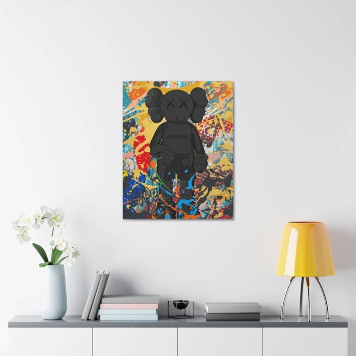 HYPED ART - Wholesale Painting/drawing - KAWS Paint "Mix Up" Canvas11