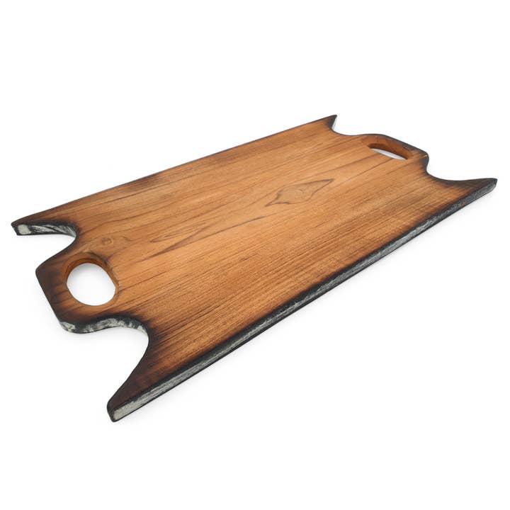 FERN - Wholesale Cutting Board - Wooden Cutting Board Rustic Rectangle XL