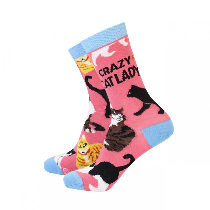 Crazy Cat Lady - Calzini da donna per la vendita all'ingrosso da parte di Smiling Faces