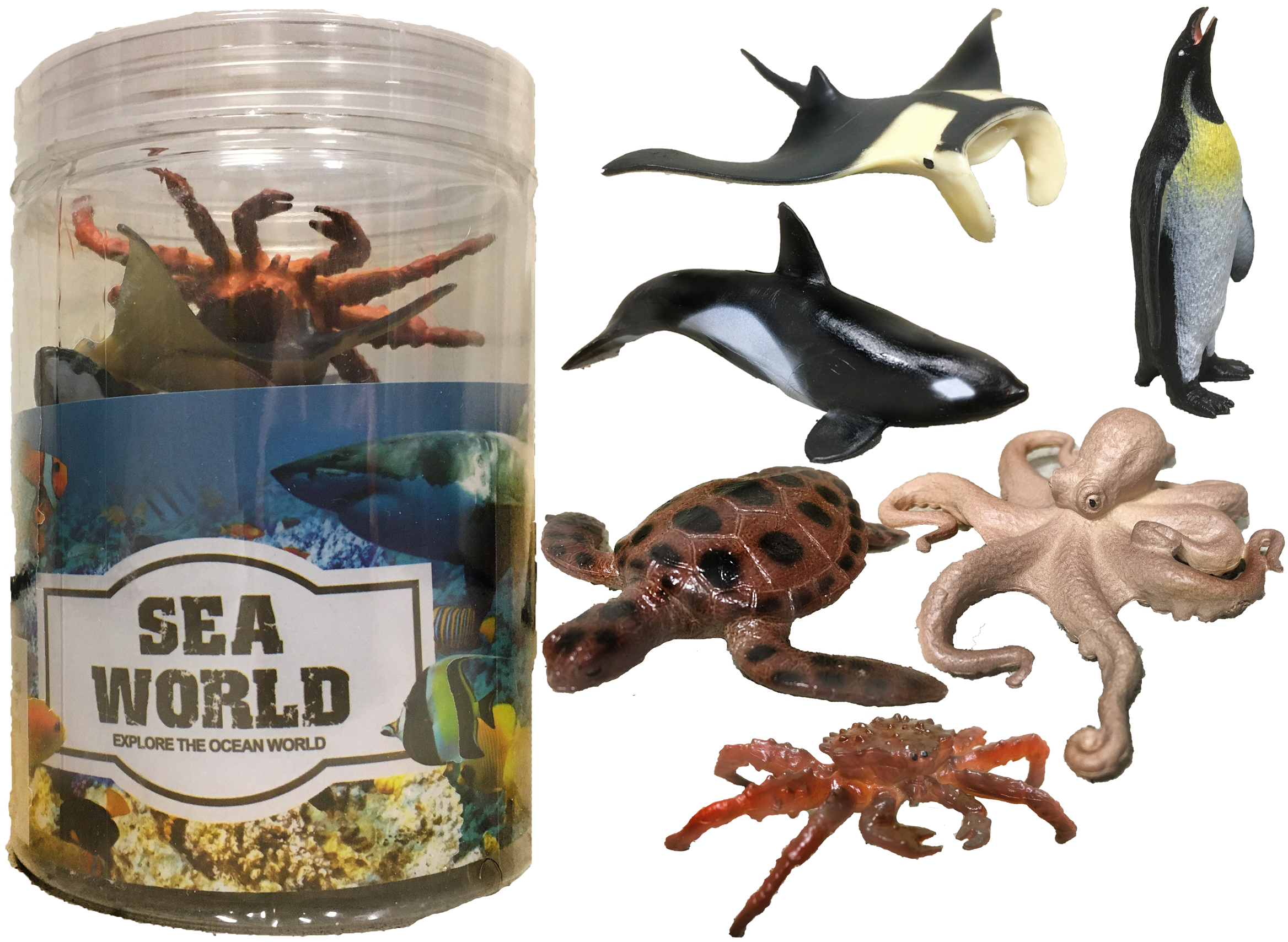 Texas Toy Distribution – wholesale Figurine toy – Kids – Zoo and Sea Animal 3" Figurine Toy Assortment Collection Set9