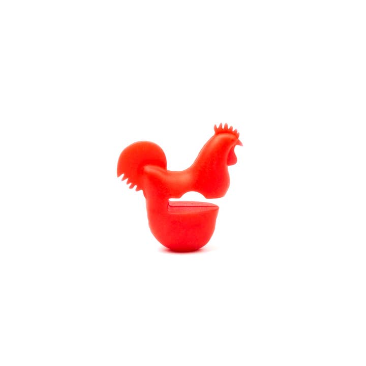 Fox Run Brands - Vente Ustensile/gadget de cuisine - Pince à pot Fox Run Rooster, porte-cuillère, 2,75 x 2,75 pouces