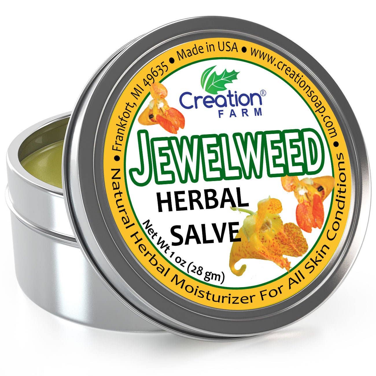 Creation Farm Inc – wholesale Healing salve/balm/cream – Jewelweed Herbal Salve Formerly Known As Ancient Healer Salve For Itch Relief Insect Bites Burns Scratches Skin Rashes2