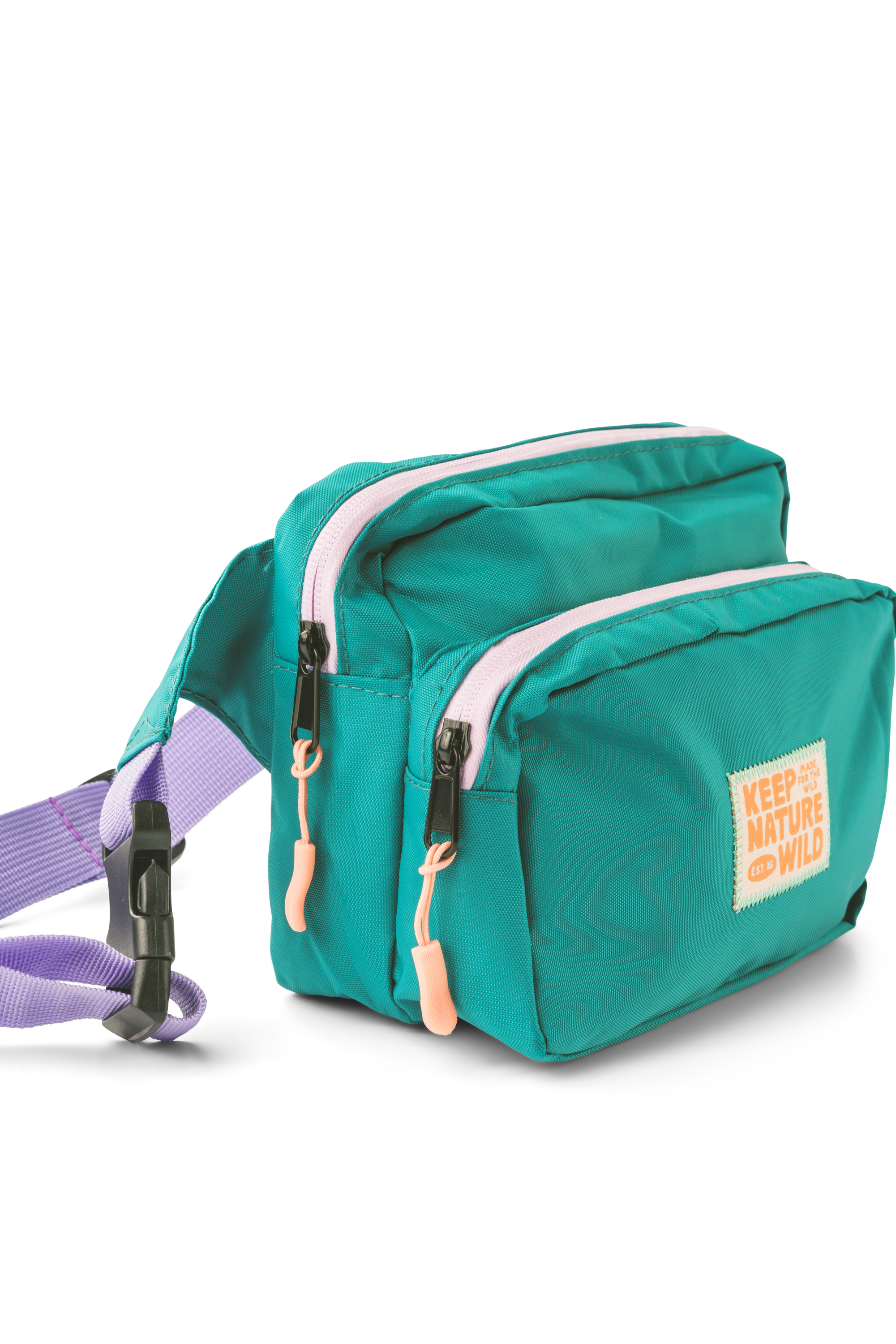 Keep Nature Wild - Wholesale Belt Bag - Unisex - KNW Fanny Pack | Teal/Lavender2