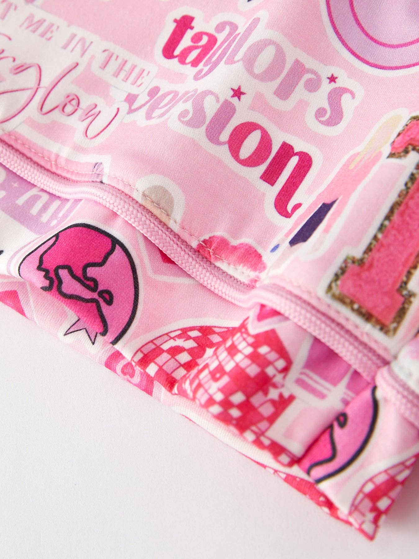 Rylee Faith Designs – Conjunto de pijama - Crianças por atacado – Conjunto de Pijama de Botão Rosa TS com Lapela, Manga Curta e Calções8