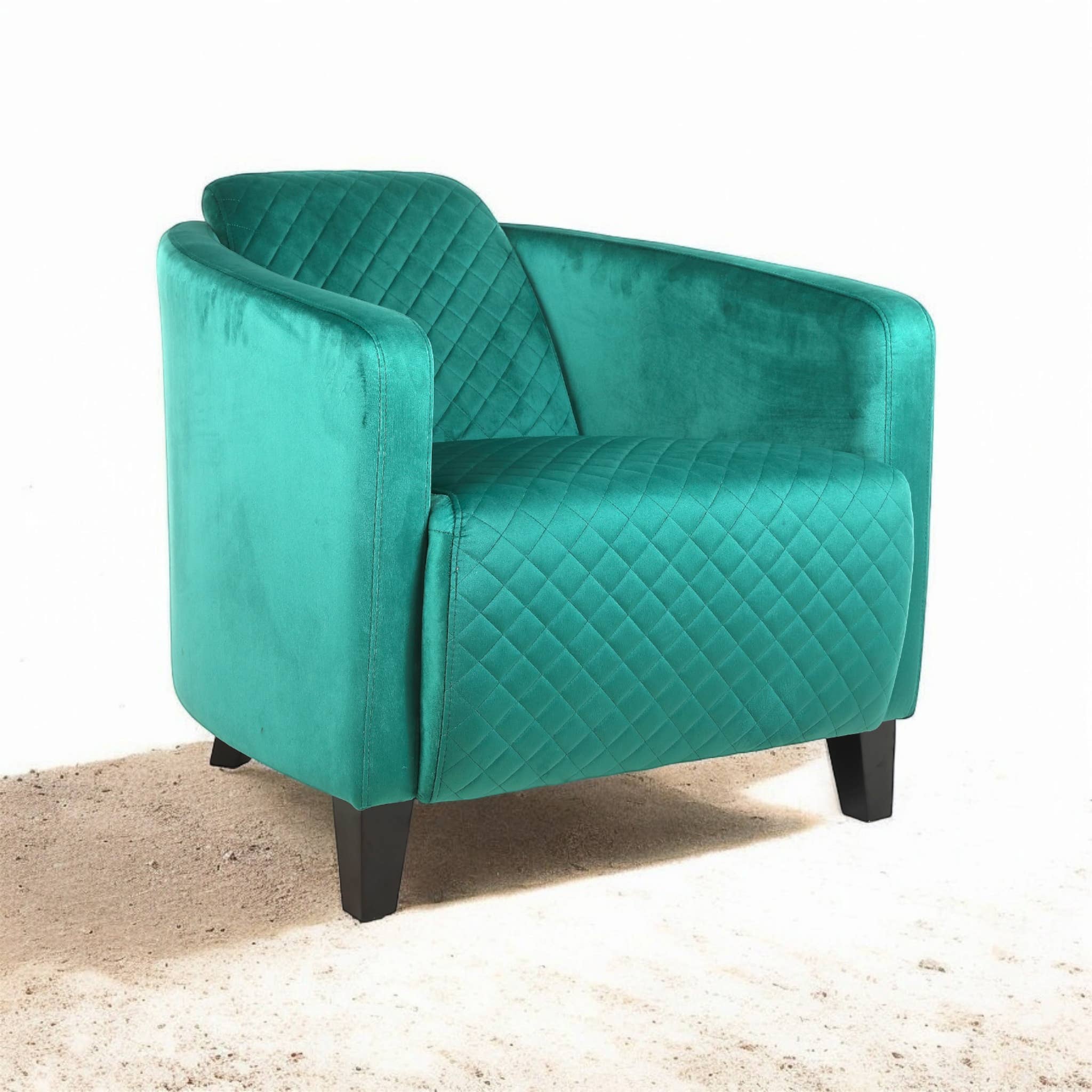 Minster Stylish Living Ltd – wholesale Chair – 86Cm Seagrass Colour Velvet Armchair0