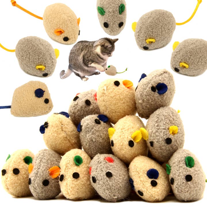 Youngever - Wholesale Pet Toy - Cat - Youngever 20 Pcs Cat Toys, Catnip Mice, Cat Mouse Toys2