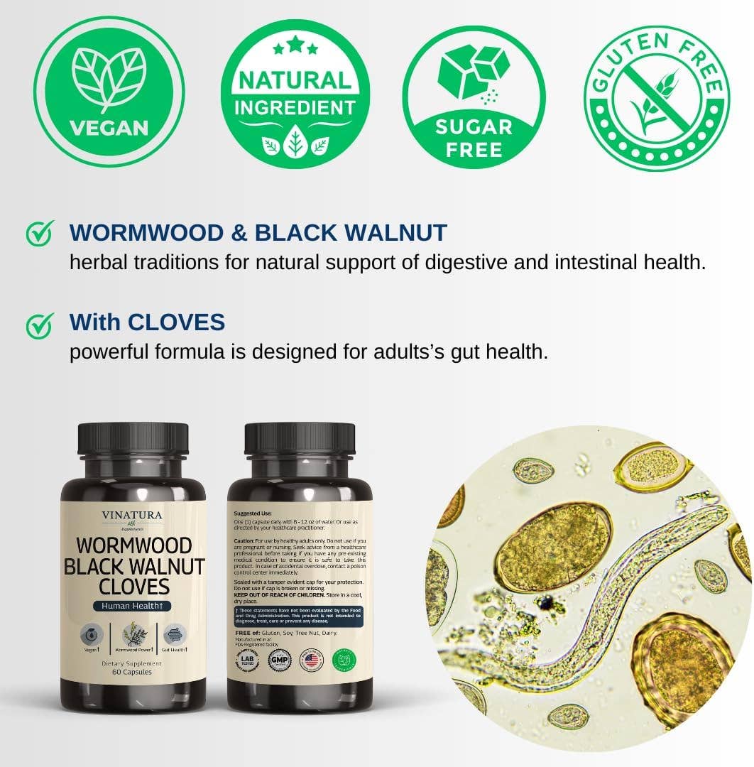 VINATURA SUPPLEMENTS - Wholesale Oral Supplement/Vitamin - Wormwood Black Walnut Cloves1