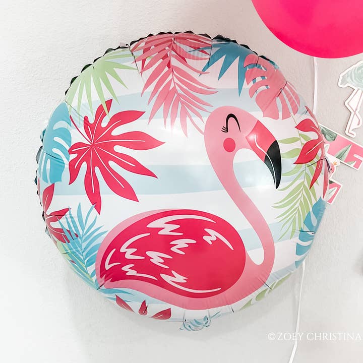 Flamingo Tropisk Folieballong – Perfekt för Sommar & Luau för wholesale av Zoey Christina
