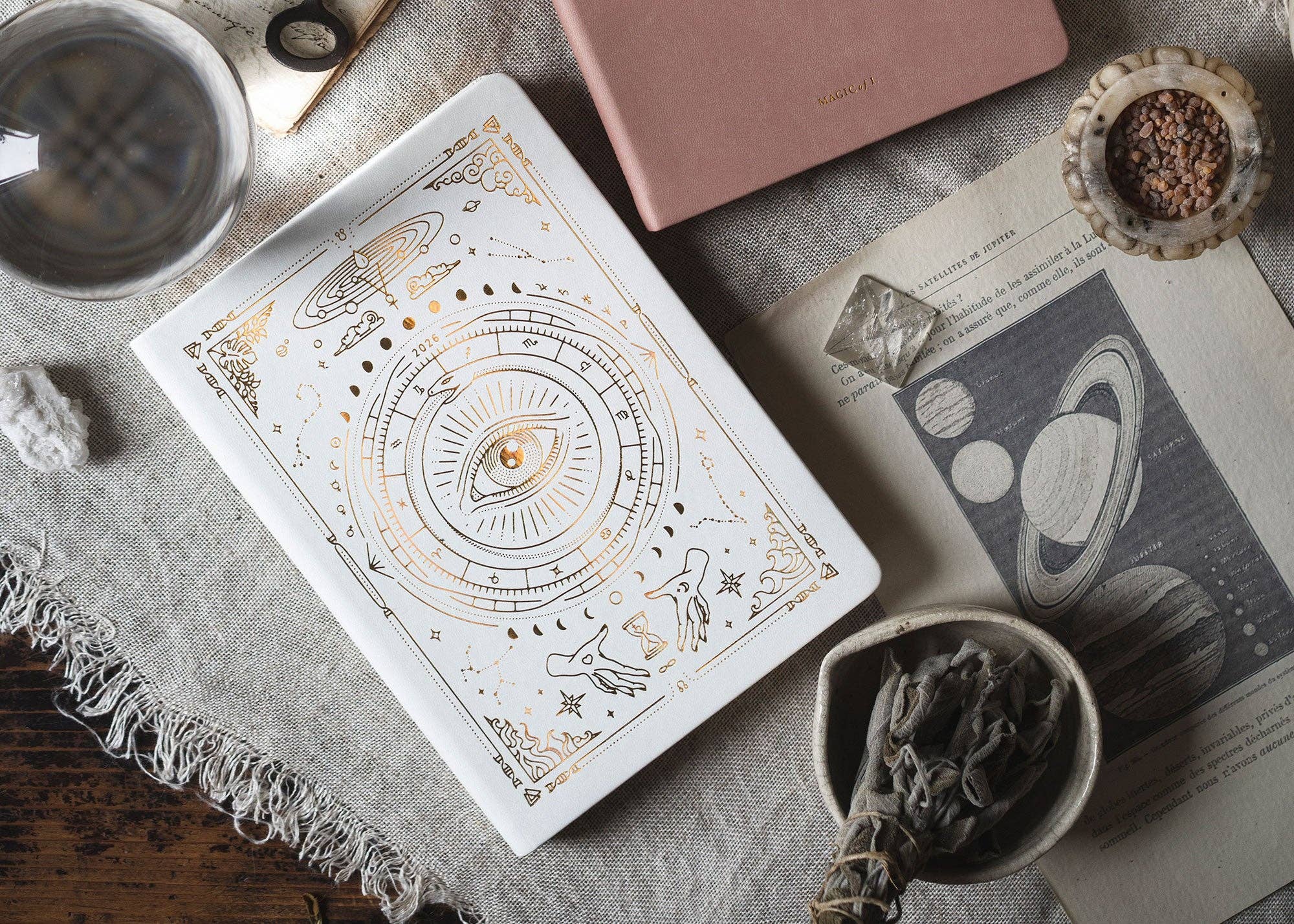 2026 Astrological Planner - White for wholesale on Faire2