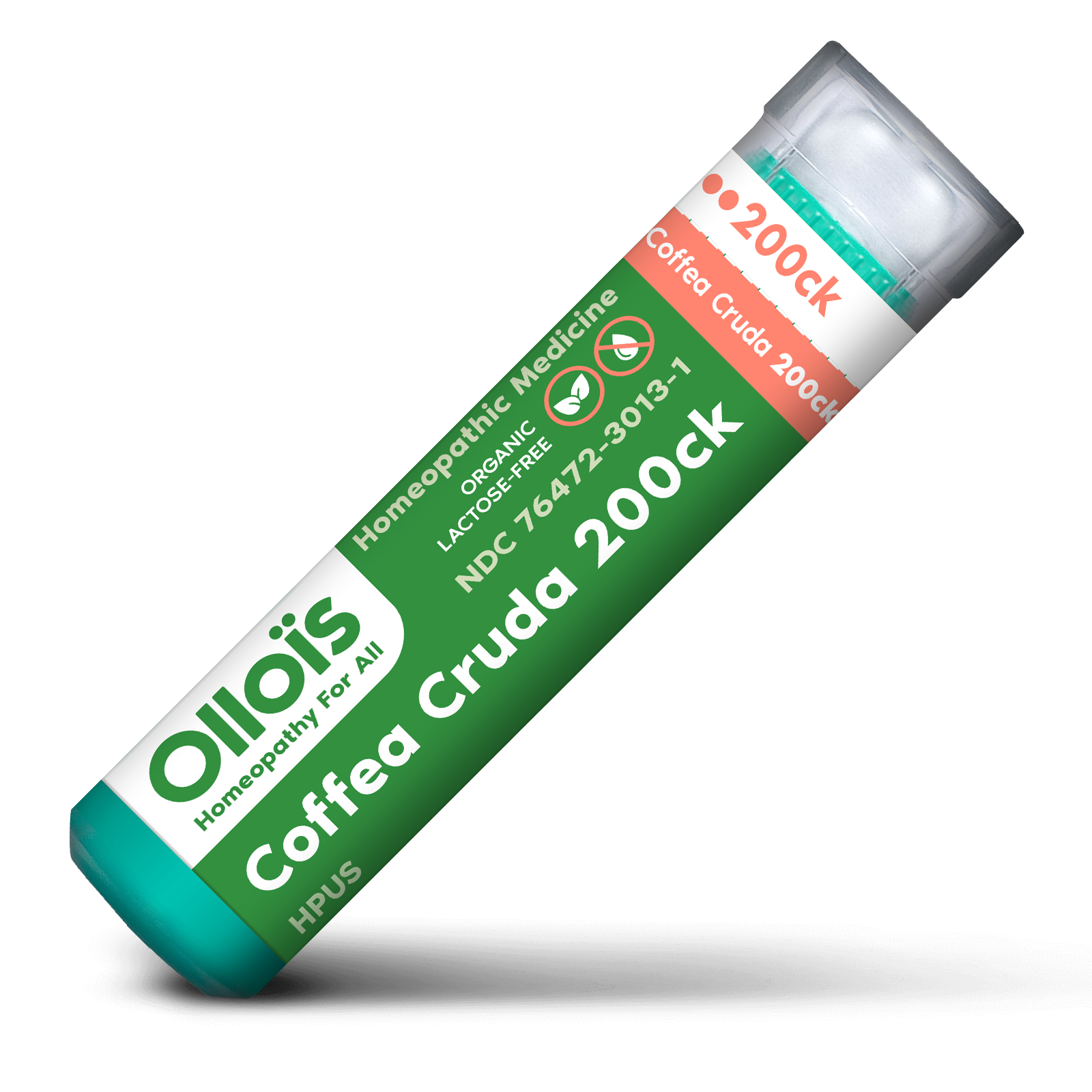 Ollois - Wholesale Oral Supplement/Vitamin - Olloïs Coffea Cruda 200CK Vegan Organic kosher, 80 Pellets0