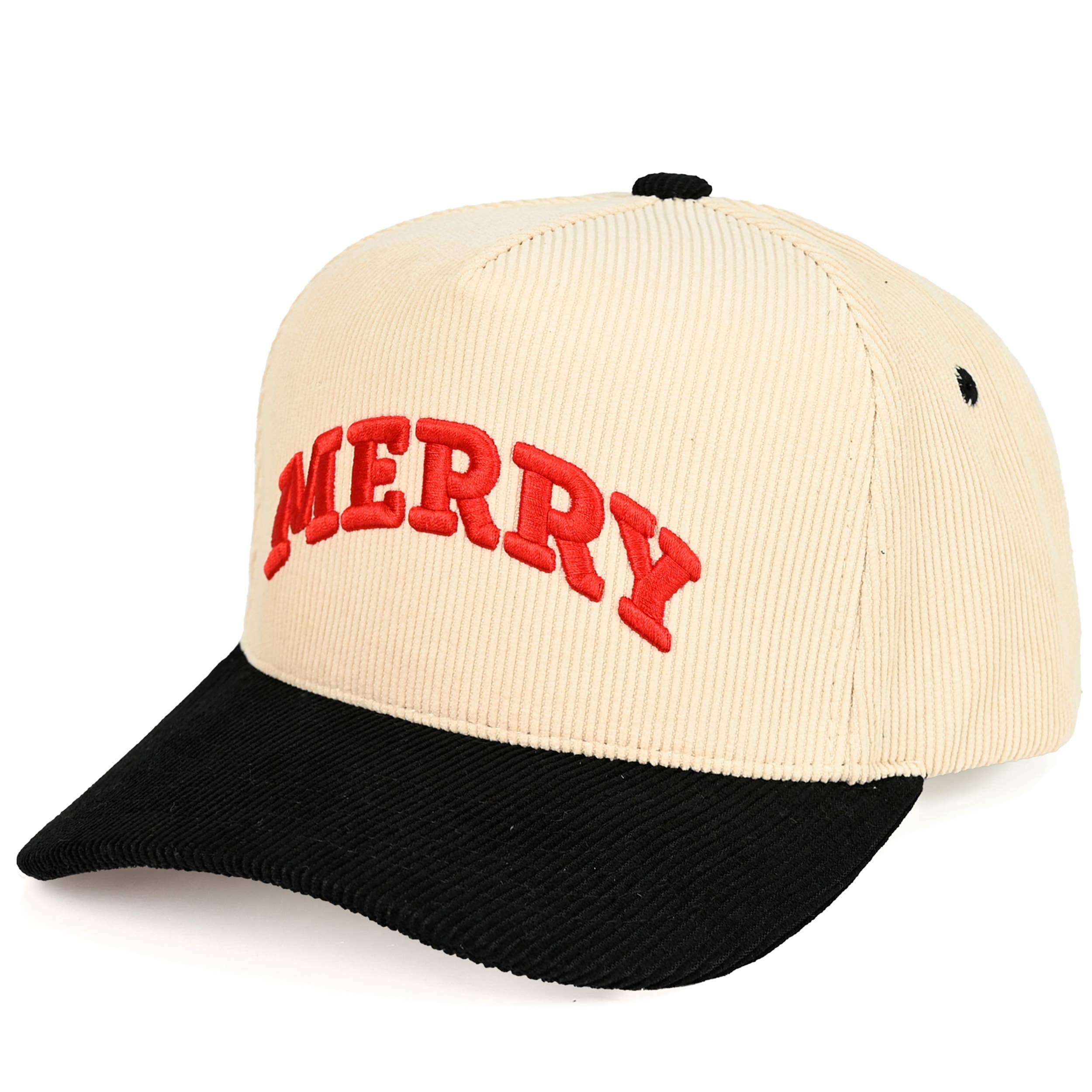 Hana - Wholesale Truckerpet - Dames - C.C MERRY Vetgedrukte Letter Corduroy Trucker Cap1