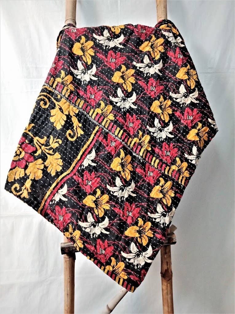 Meghcraft - Wholesale Quilt - Cotton Vintage Quilted Blanket-Bohemian Bed Decor Throw9