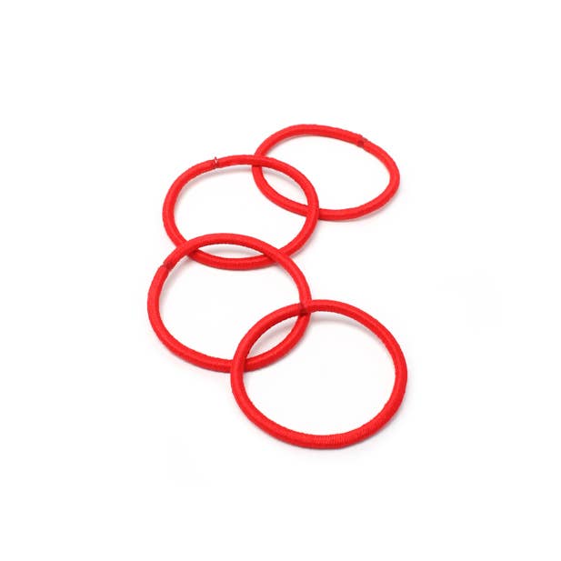 Inca UK - Venta al por mayor Conjunto de accesorios para el pelo - Mujer - Conjunto de coleteros rojos, elásticos y diadema de cuadros vichy.3