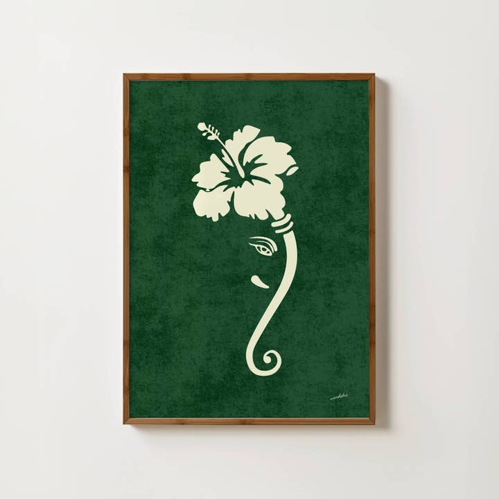 Impresión de Ganesh Floral para venta al por mayor de Wordotco