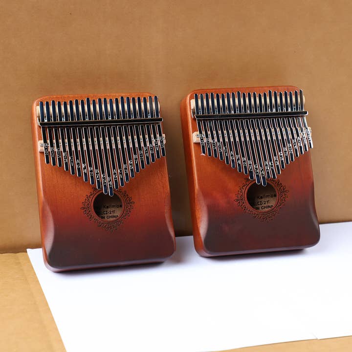African Kalimba Thumb Piano 21 Keys Gavepakke - 2 Stk for engroshandel hos Gypsy Soul