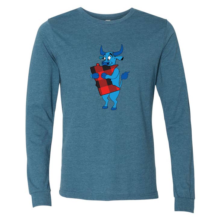 Babe Hugging Minnesota Long Sleeve T-Shirt for wholesale by Minnesota Awesome