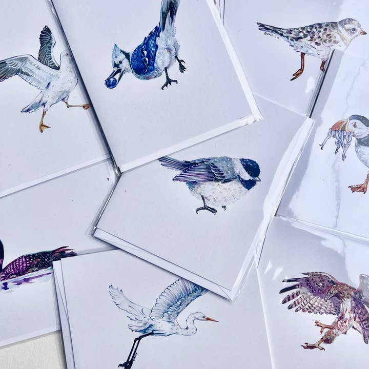 Liz Burdick Arts - Wholesale Everyday Greeting Card - Seagull Card3