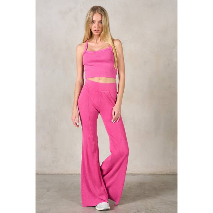 lalamia - Wholesale Fashion Leggings - Women's - Flare Rib Leggings