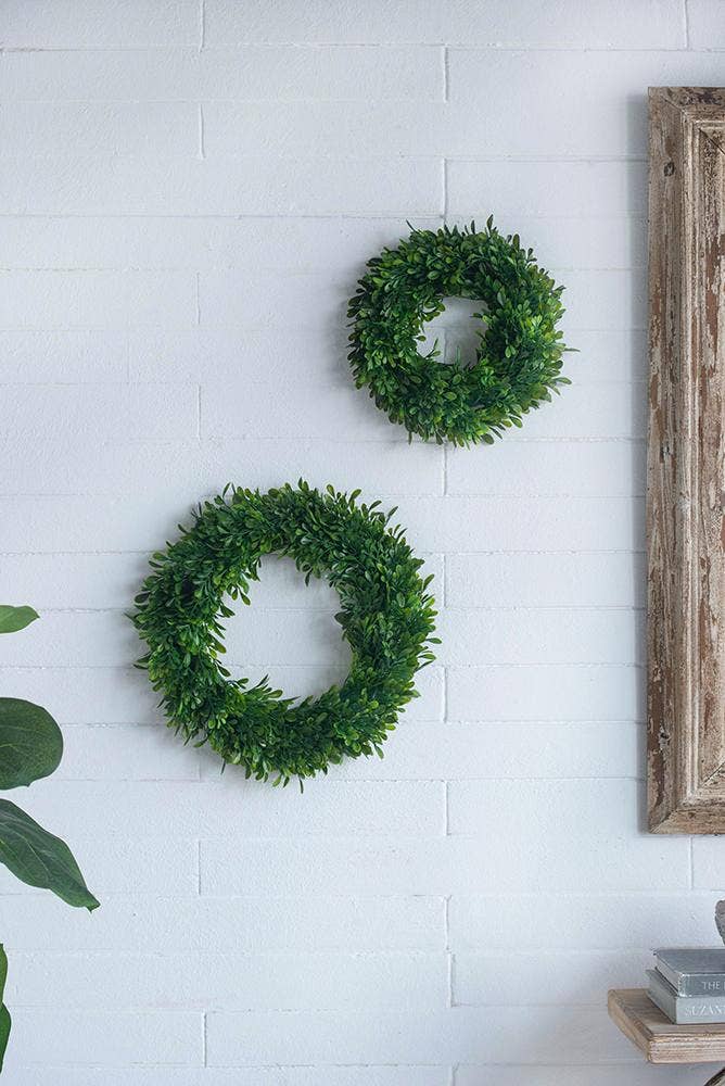 A&B Home Group Inc. – wholesale Wreath – S/2 Greenery Wreath 4S/CTN L:16x2.5x16" S:12x2x12"6
