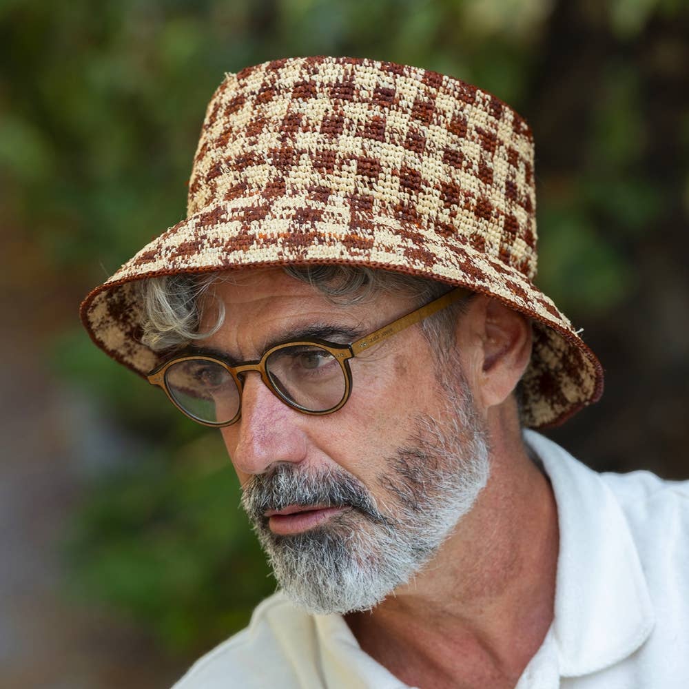 TRAVAUX EN COURS... - Wholesale Bucket Hat - Unisex - BOB RAPHIA checks3