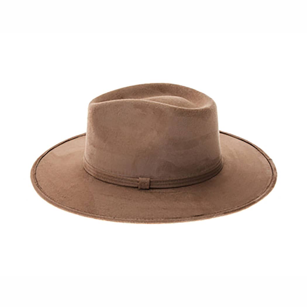 AdornWise - Wholesale Fedora – Women’s - Premium Vegan Suede Rancher Hat with Stiff Brim7