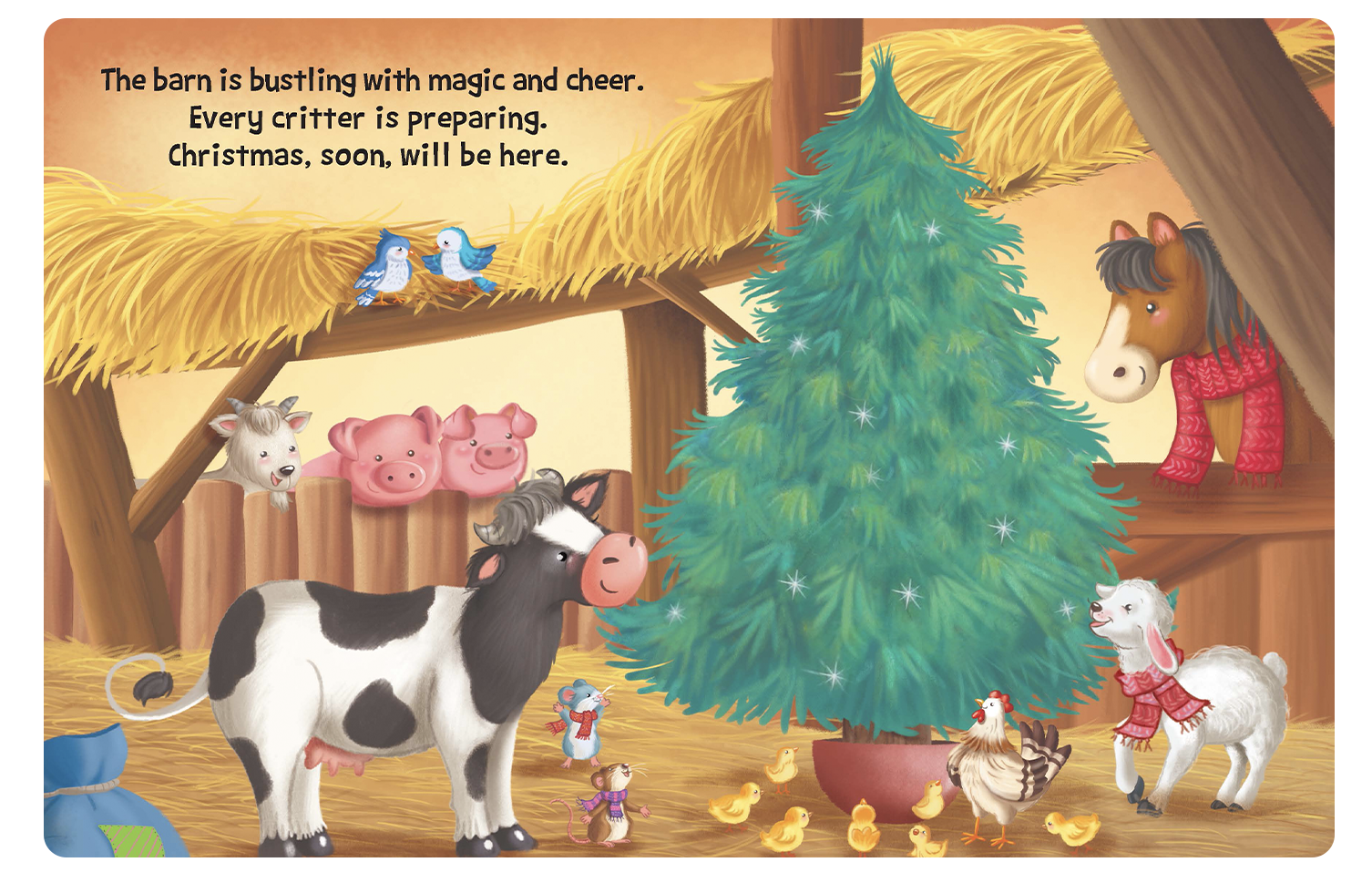 Little Hippo Books - Wholesale Baby & Toddler Book (0-2) - Christmas On The Farm - Children's Holiday Padded Board Book1
