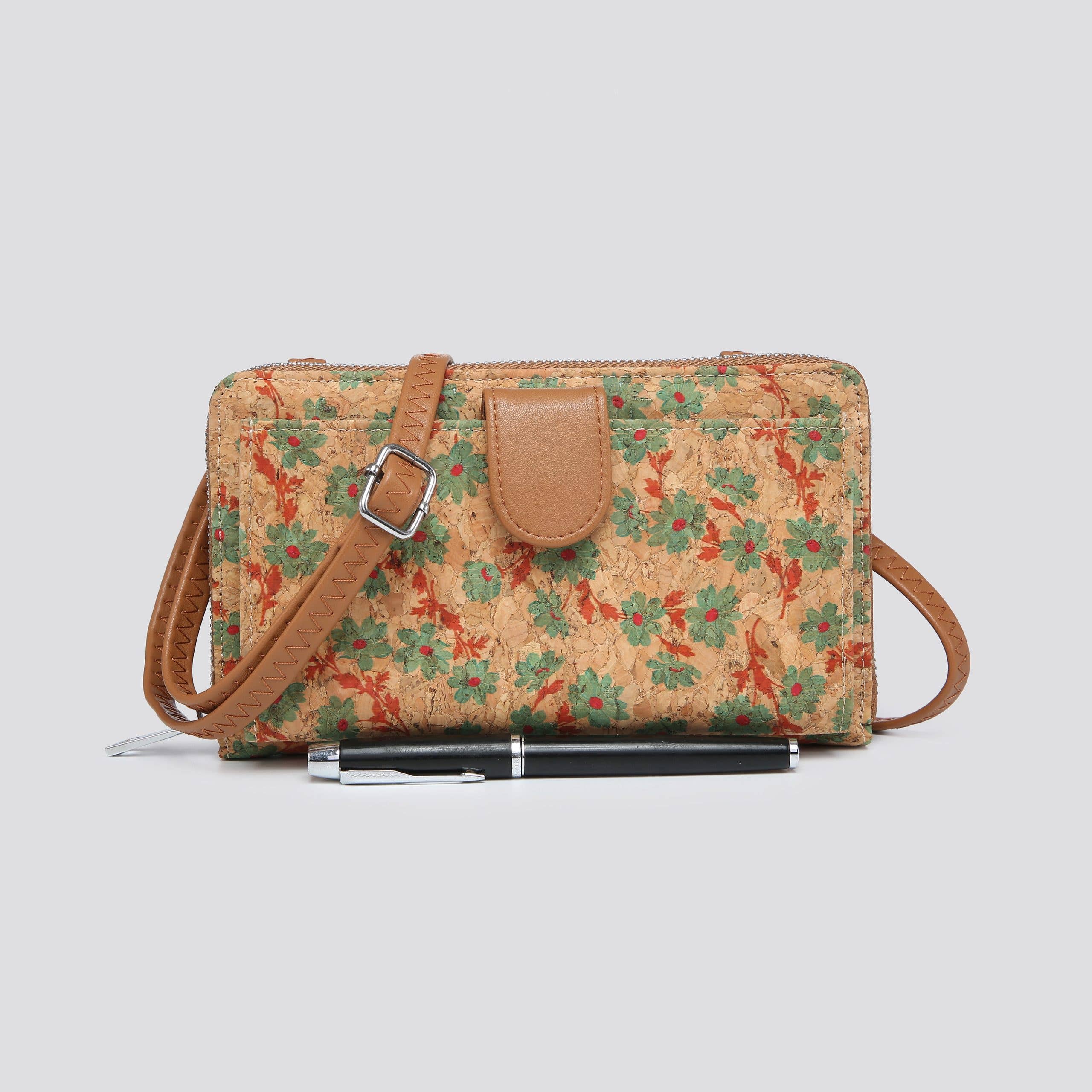 House of Milano - Wholesale Crossbodytas - Dames - Kurken Bloemenprint Crossbody Tas # JNY3150N202513