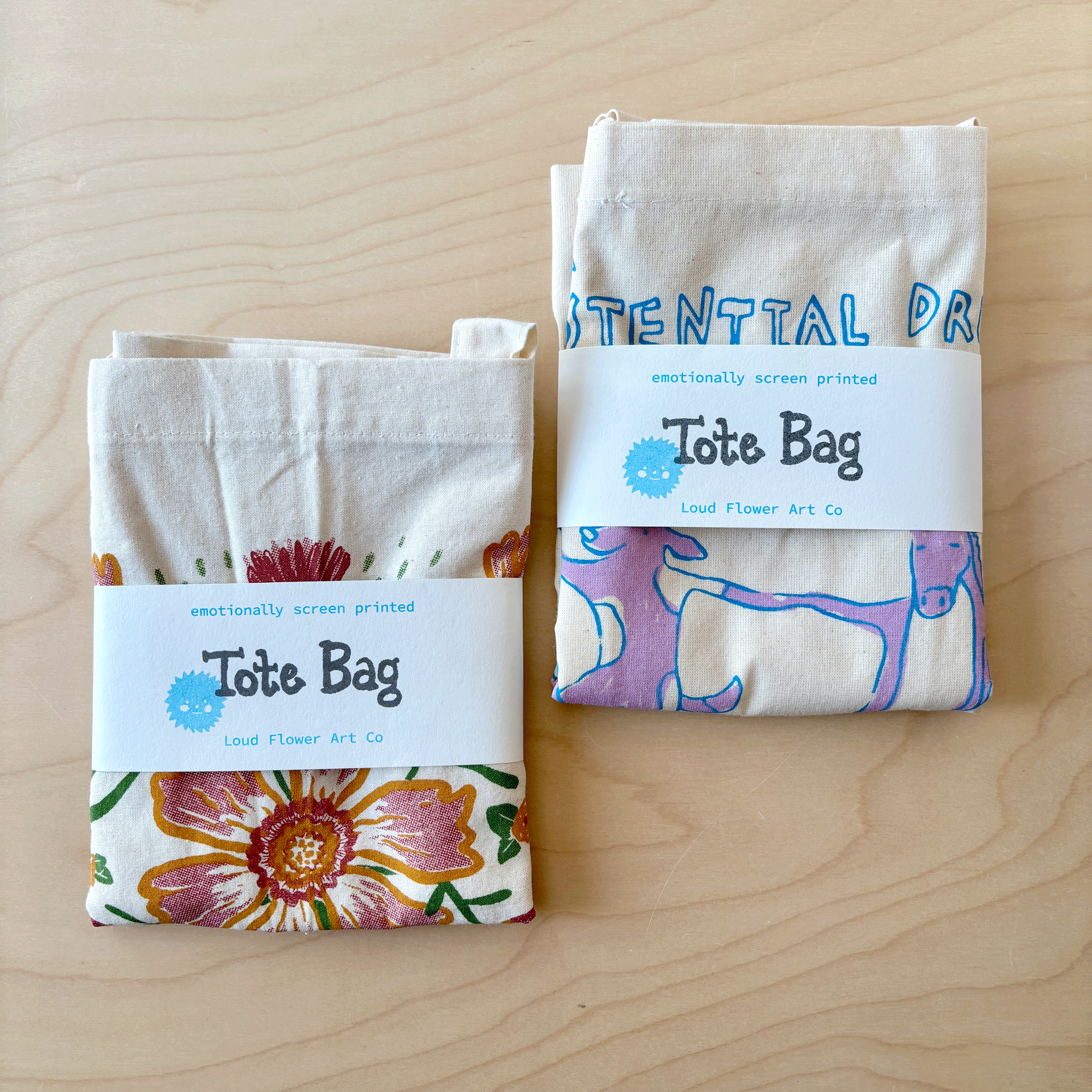 Loud Flower Art Co - Wholesale Tote Bag - Unisex - Expansive Meadow Mindset Tote Bag2