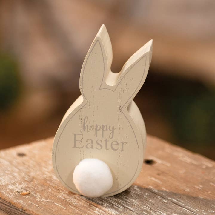 The Hearthside Collection - Wholesale Decorative Tabletop Object - Happy Easter Bunny Silhouette1