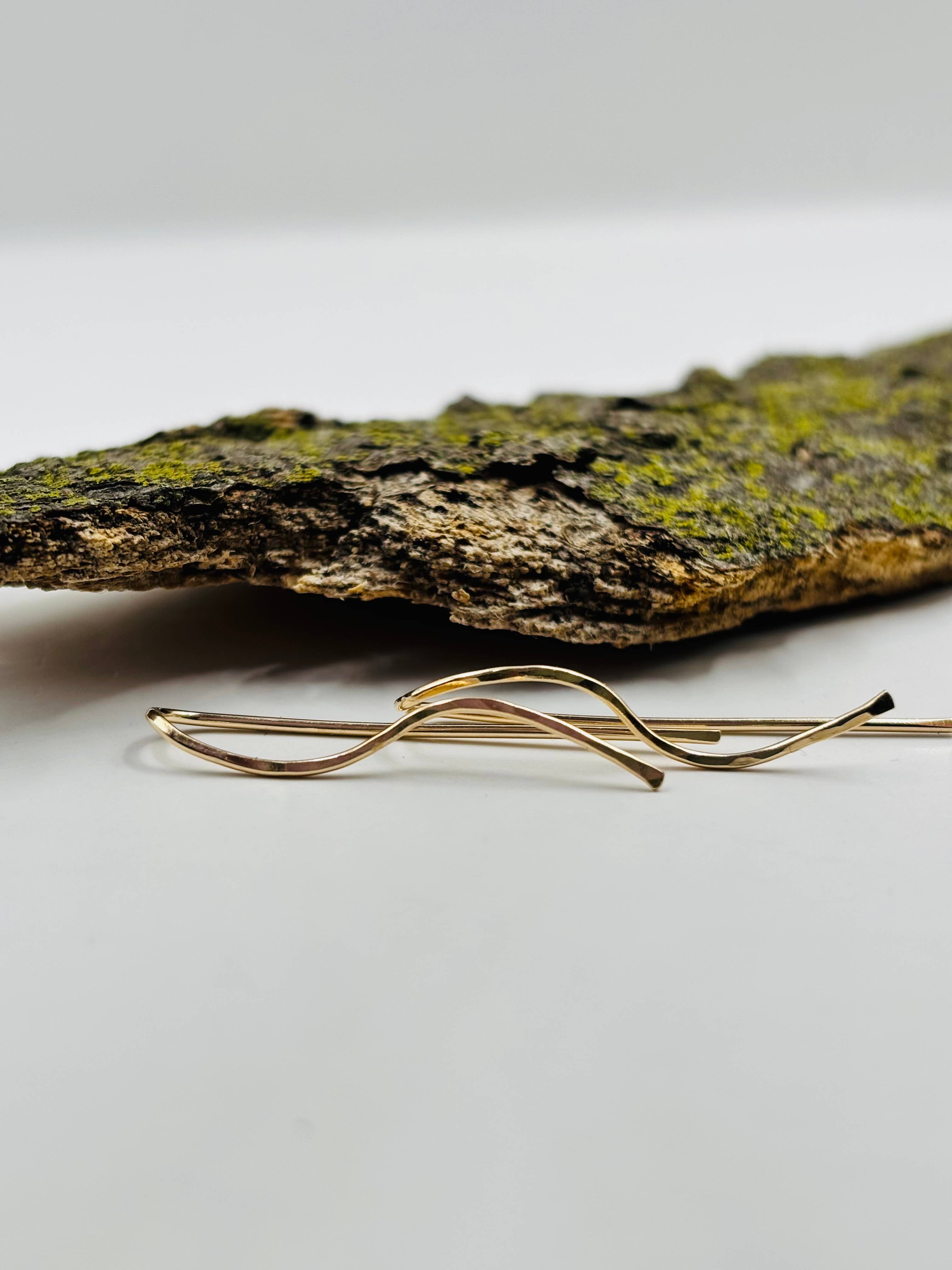 Rachel Renee Jewelry - Wholesale Dangle Earrings - FLORA Mini Tendril Threaders and Ear Climbers 5