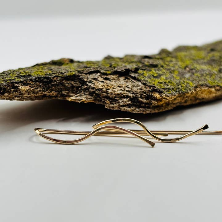 Rachel Renee Jewelry - Wholesale Dangle Earrings - FLORA Mini Tendril Threaders and Ear Climbers 5