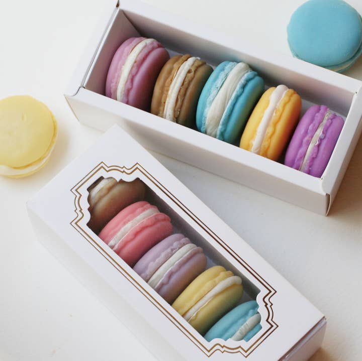 Macaron Soap Gift Box for wholesale by One Leaf Soap