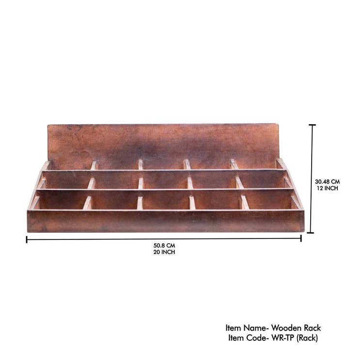 Wood Display for Tumbled Stones (Stones not Included) for wholesale by Vrinda