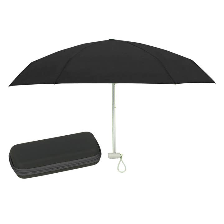 37" Arc Telescopic Folding Travel Umbrellas With Eva Case for wholesale by EKD Promotions, Inc.