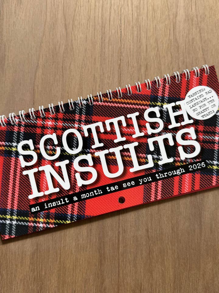Scottish Insults Calendar 2026 | Includes Scottish Swearing for wholesale by Hiya Pal