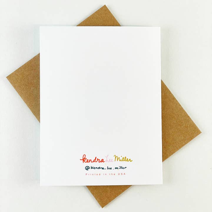 Kendra Lee Miller Art - Wholesale Love Card - Anywhere With You Road Trip Greeting Card1