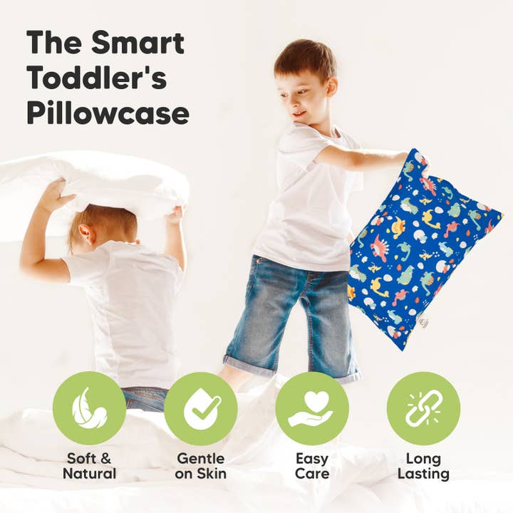 KeaBabies - Wholesale Bedding Pillowcase/Sham - Kids & Baby - KeaBabies Printed Toddler Pillowcase 13X18" (DinoWorld)
