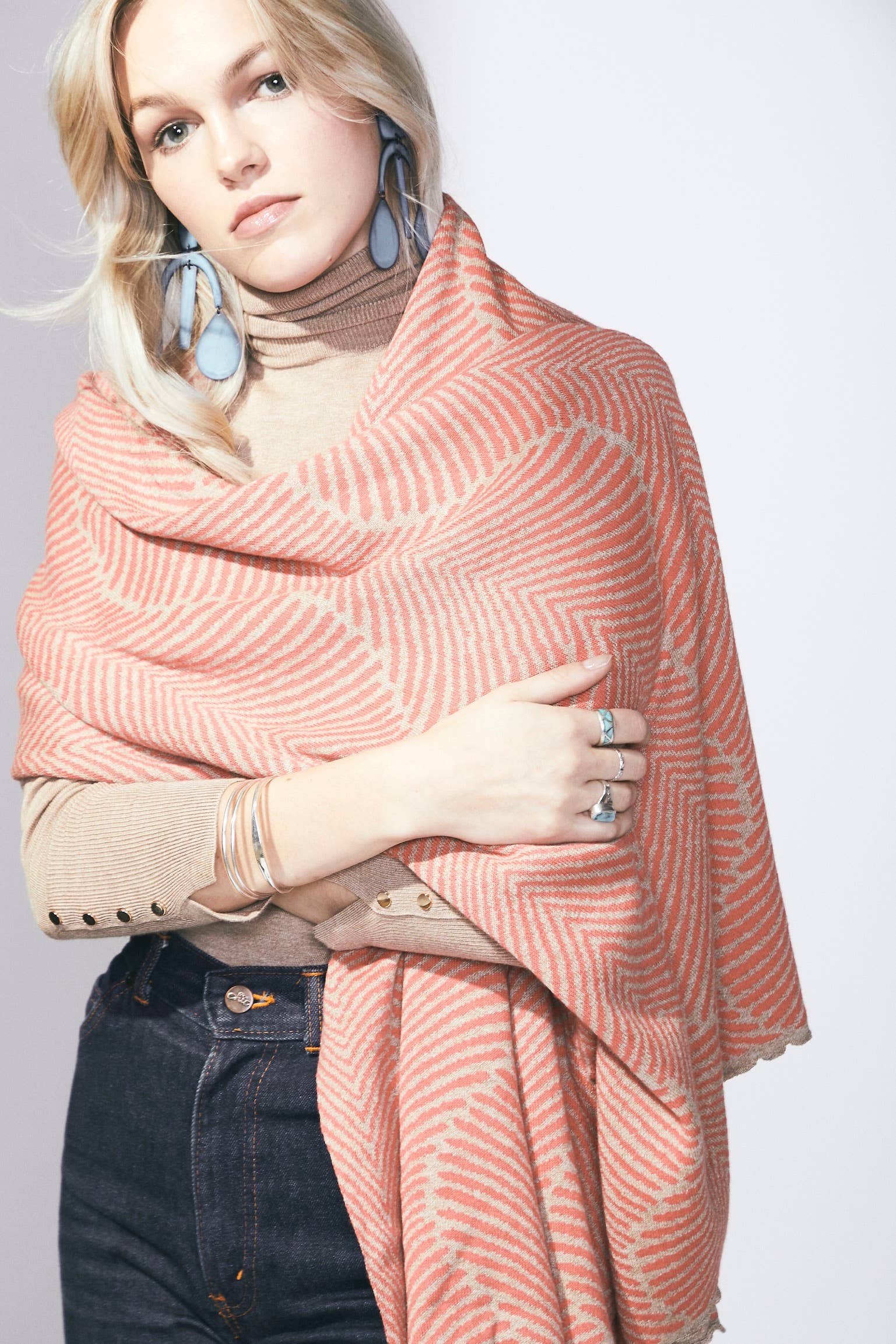 Liamolly – wholesale Scarf – Women's – Forest Fern Wrap1