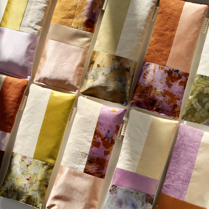Marram – Großhandel Spa-/Therapie-Kissen – Aromatherapie-Augenkissen - natürlich gefärbt - Patchwork