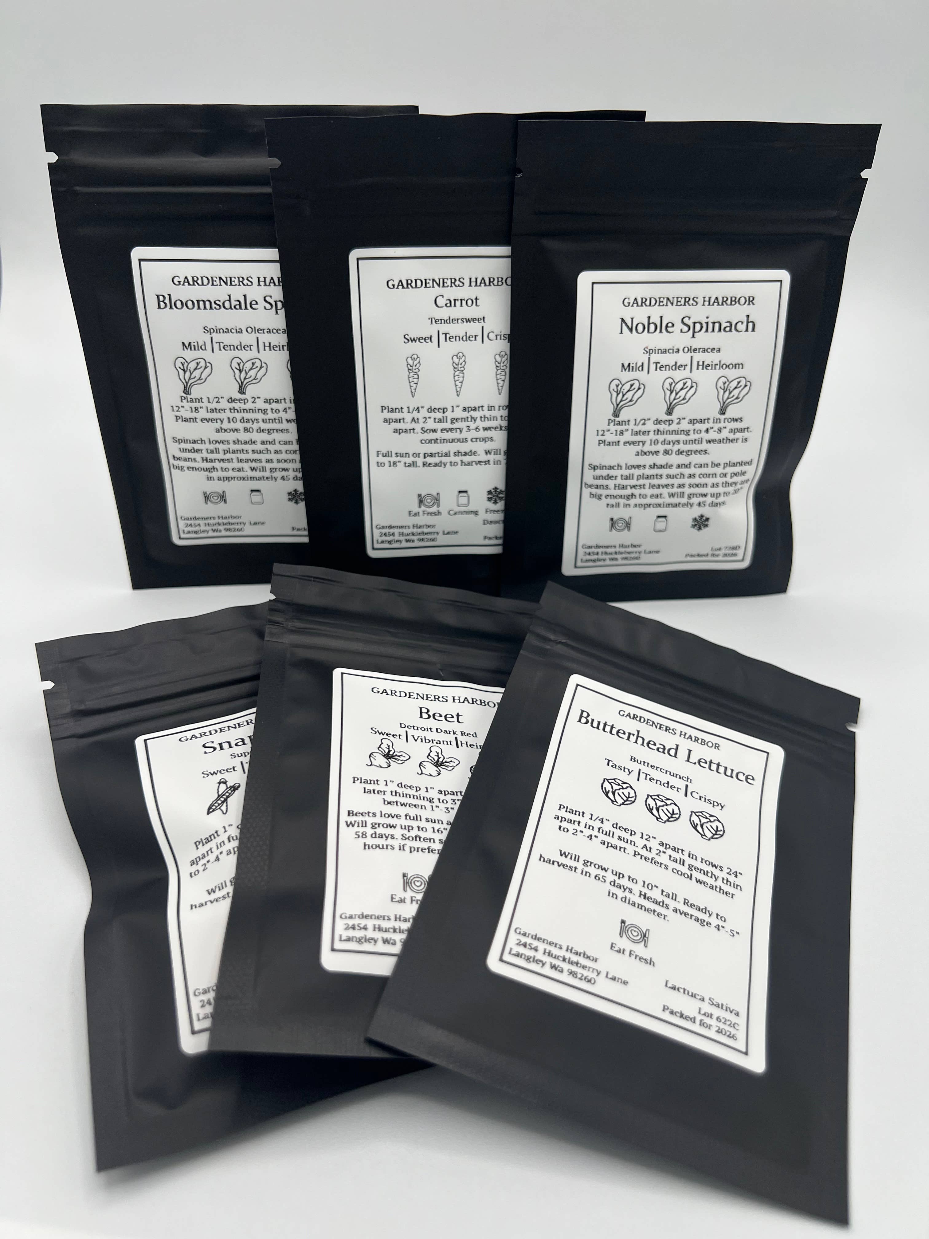 Gardeners Harbor - Wholesale Plant Seeds - Vegetable Garden Seed Packs – 6-Variety Case