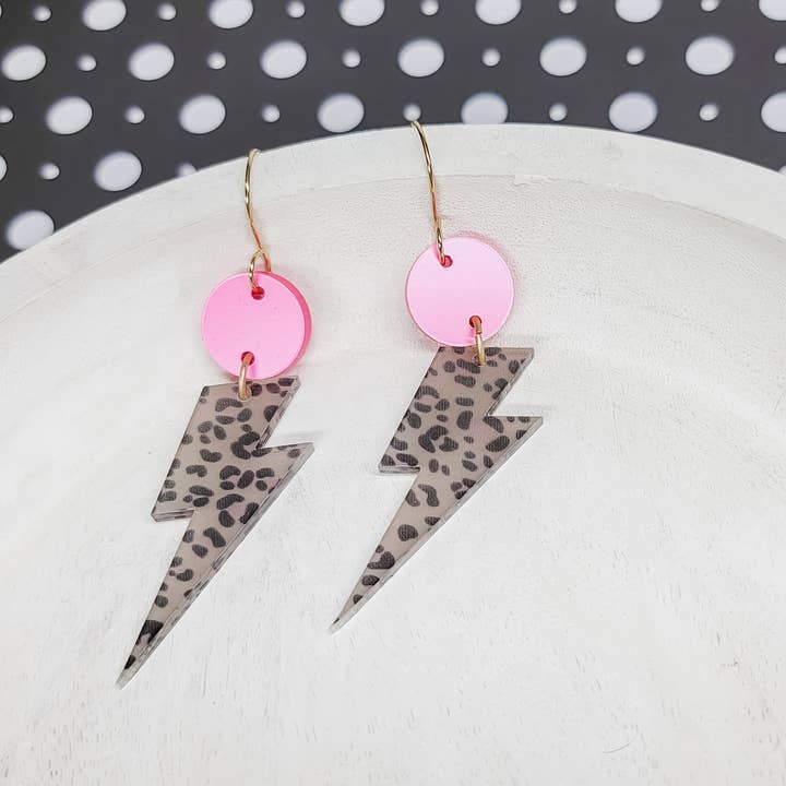 Leopard Lightening Bult Örhängen för wholesale av Krafts By Kassy